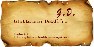 Glattstein Debóra névjegykártya